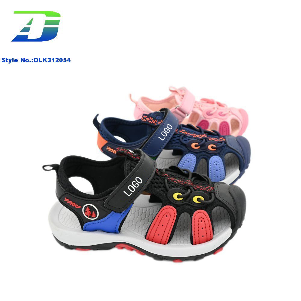 Boys and Girls Summer Outdoor Headband Anti Collision Sandal Breathable Non Slip Hiking and Mountaineering Shoes