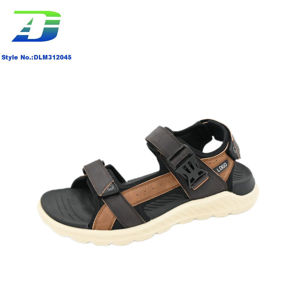 New Beach Shoes Men's Summer Breathable Flat Bottom Casual Sandal for Travel