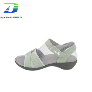 2024 Summer New Anti Slip Cushioning Wear Resistant Velcro Women's Hiking Sandal Outdoor Beach Shoes