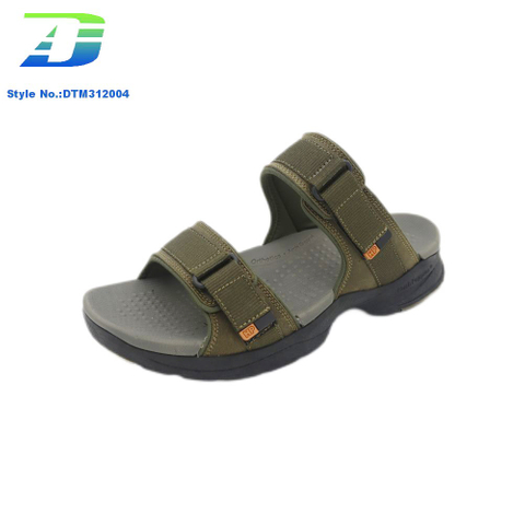 Minimalist Men's Outdoor Velcro Slippers Non Slip Slippers Outdoor Sandal