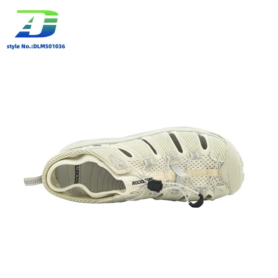 Comfortable Men's Beige Sports Sandal with Anti-Collision Design