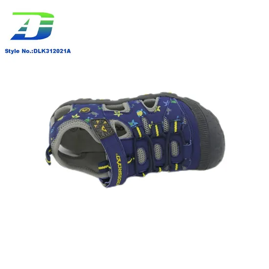 2024 Summer New Hollow Breathable Close Toe Sports Sandal for Children's Outdoor Shoes