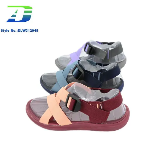 Summer Flat Bottom Open Toe Ribbon Sports Sandal Outdoor Women's Shoes