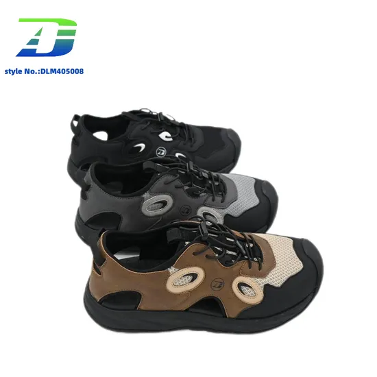 2024 Summer New Sports Anti Collision Closed Toe Sandal Men's Outdoor Beach Shoes
