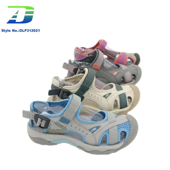 New Men's and Women's PU Upper Flat Bottom Outdoor Shoes Anti Slip Hiking Sandal