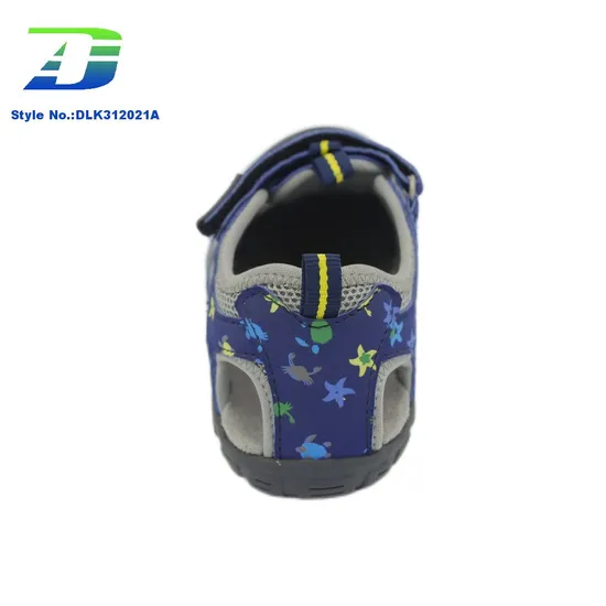 2024 Summer New Hollow Breathable Close Toe Sports Sandal for Children's Outdoor Shoes
