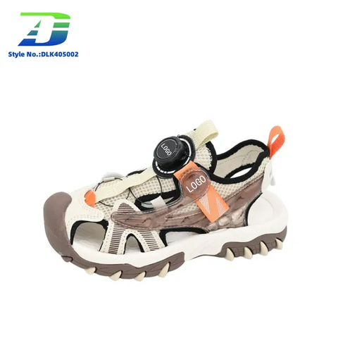 2024 Outdoor Boys and Girls′ Shoes Hollow Breathable Baotou Sports Sandal