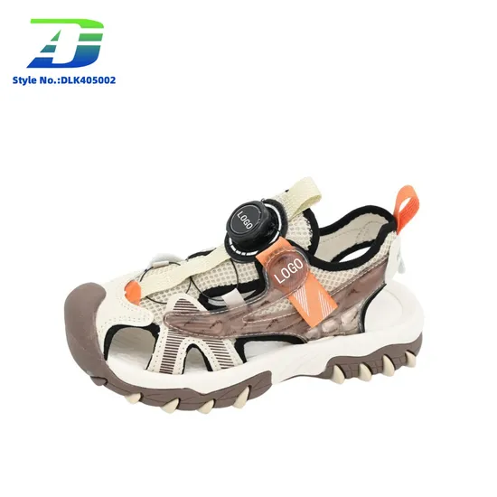 2024 Outdoor Boys and Girls′ Shoes Hollow Breathable Baotou Sports Sandal