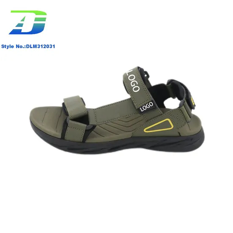 Quanzhou Factory Custom Logo Men's Flat Bottomed Comfortable Walking Shoes Casual Sandal