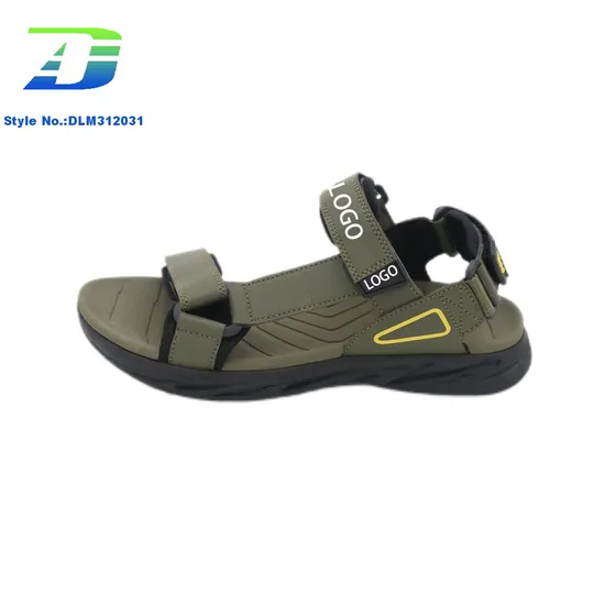 Quanzhou Factory Custom Logo Men's Flat Bottomed Comfortable Walking Shoes Casual Sandal