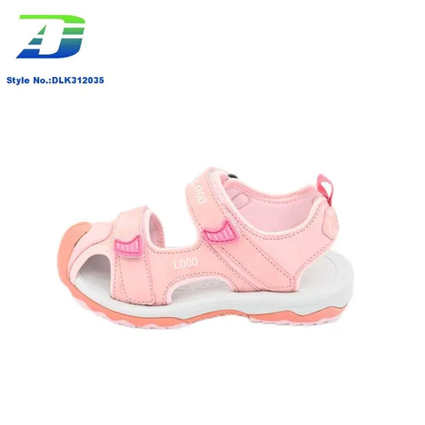 Summer Multi Color Children's Fashion Anti Collision Shoes PU and Mesh Upper Outdoor Sandal