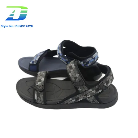 2024 Summer New Men's Outdoor Durable Sandal Finished Shoe Upper