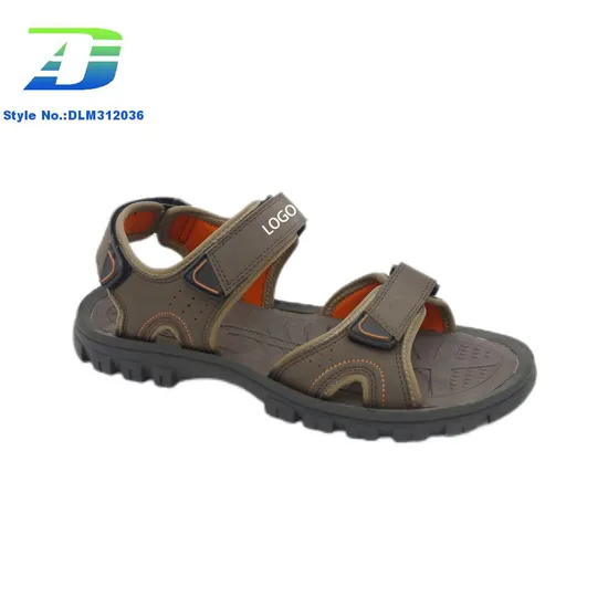 2024 New Fashion Simple Flat Bottom Casual Sandal Men's Comfortable and Breathable Outdoor Shoes
