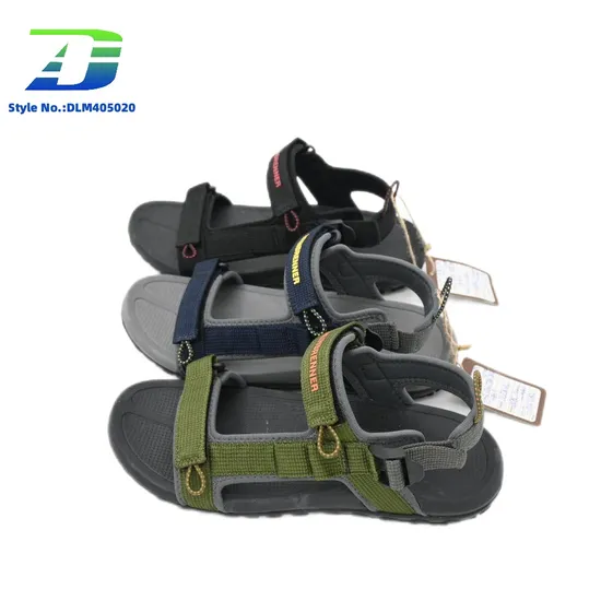 Stylish Men's Woven Strap Sandal with Adjustable Magic Buckle
