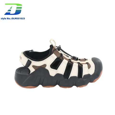 Men's Trendy Color-Blocked Closed-Toe Sandal for Outdoor Adventures