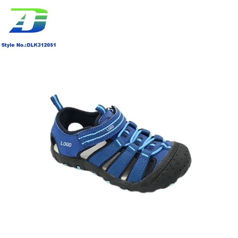 New Outdoor Close Toe PU Upper Anti Collision Beach Shoes Breathable Sports Kids Sandal