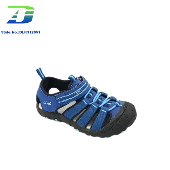 New Outdoor Close Toe PU Upper Anti Collision Beach Shoes Breathable Sports Kids Sandal