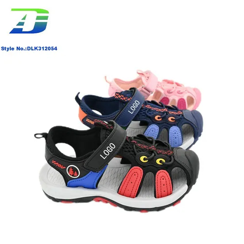 Boys and Girls Summer Outdoor Headband Anti Collision Sandal Breathable Non Slip Hiking and Mountaineering Shoes