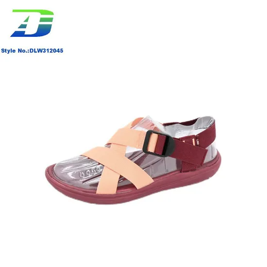 Summer Flat Bottom Open Toe Ribbon Sports Sandal Outdoor Women's Shoes