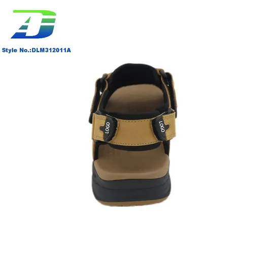 2024 Summer New Men's Leather Breathable Sandal Simple Comfortable Non Slip Outdoor Shoes