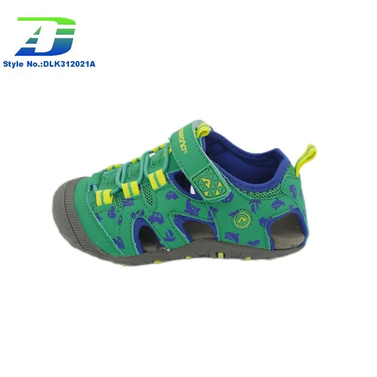 2024 New Hollow Breathable Close Toe Sports Sandal for Children's Outdoor Shoes