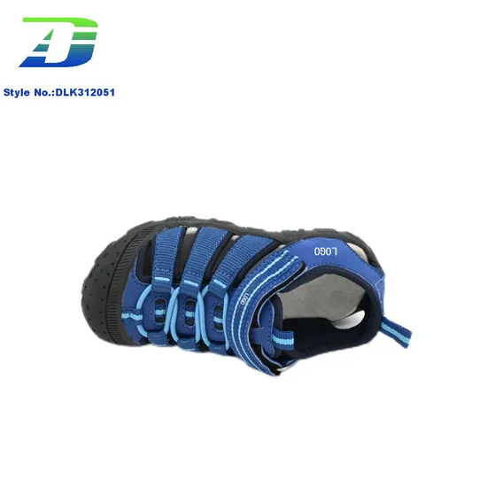 New Outdoor Close Toe PU Upper Anti Collision Beach Shoes Breathable Sports Kids Sandal