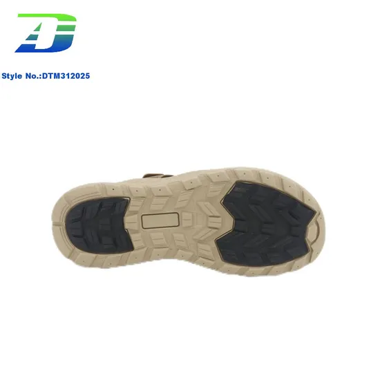 Summer Modern Stylish Men's Comfortable Leather Upper Outdoor Slippers Casual Flat Sandal