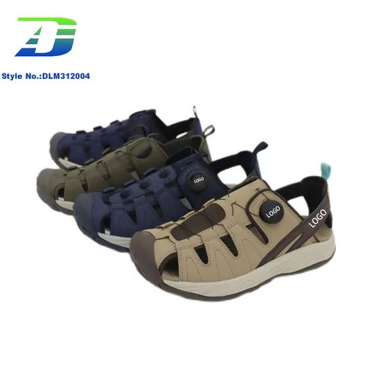 2024 New Close-Toed Anti Collision and Shock Absorbing Summer Hiking Shoes Men's Outdoor Casual Sandal