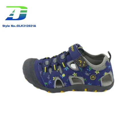 2024 Summer New Hollow Breathable Close Toe Sports Sandal for Children's Outdoor Shoes