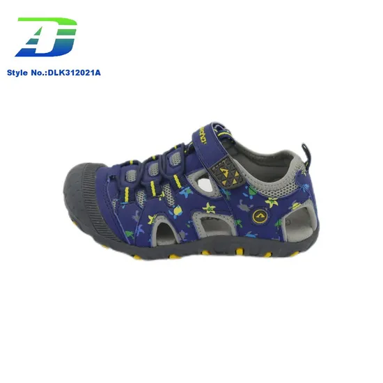 2024 Summer New Hollow Breathable Close Toe Sports Sandal for Children's Outdoor Shoes