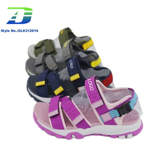 2024 New Fashion Simple Casual Sandal Children's Webbing Upper Comfortable and Breathable Outdoor Shoes