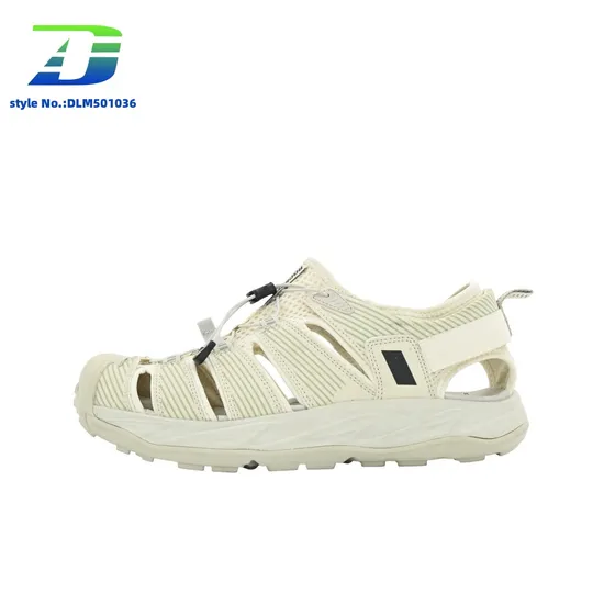Comfortable Men's Beige Sports Sandal with Anti-Collision Design