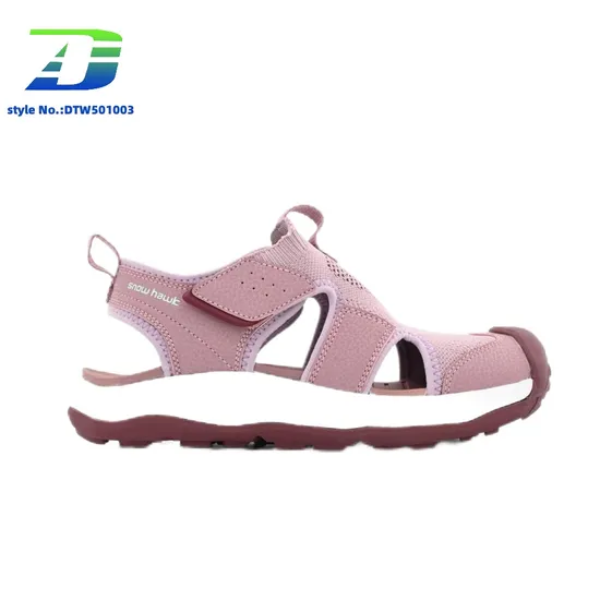 Vibrant Outdoor Women's Sandal with Unique Toe Closure Design