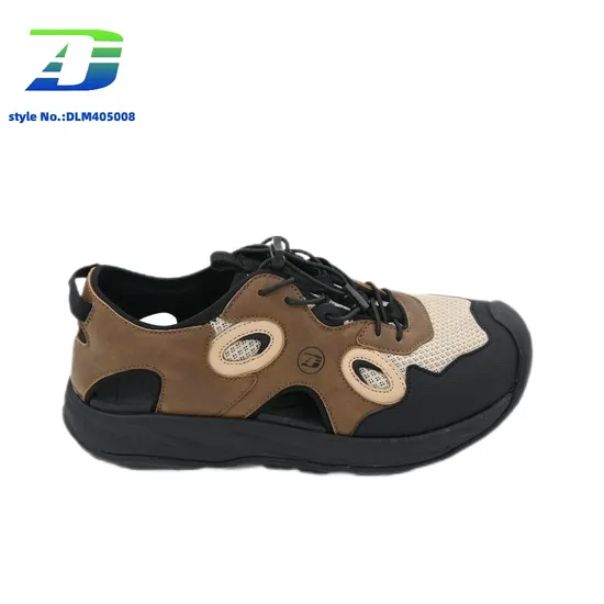2024 Summer New Sports Anti Collision Closed Toe Sandal Men's Outdoor Beach Shoes