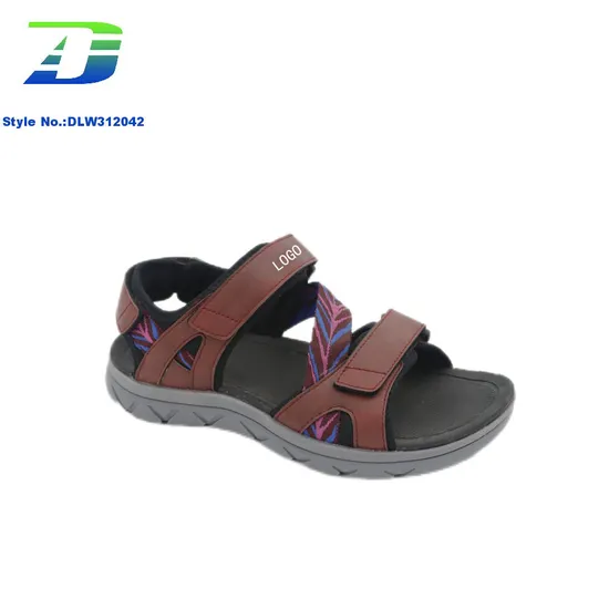 2024 New Women's Open Toe PU and Webbing Upper Sandal Lightweight Beach Shoes