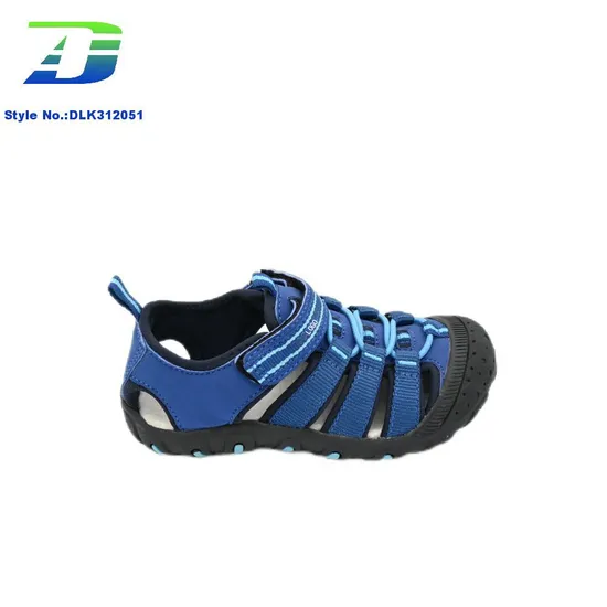 Summer New Outdoor Close Toe PU Upper Anti Collision Beach Shoes Breathable Sports Kids Sandal