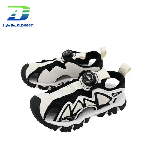 Outdoor Boys and Girls' Shoes Hollow Breathable Baotou Sports Sandal
