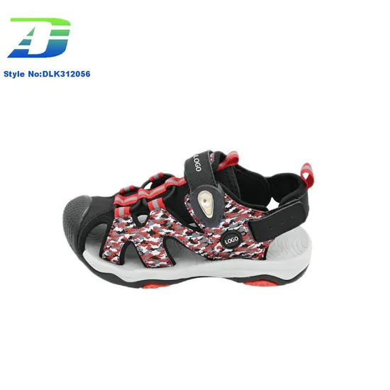 New Children's Fashion Camo PU and Mesh Upper Beach Shoes Summer Baotou Outdoor Sports Sandal