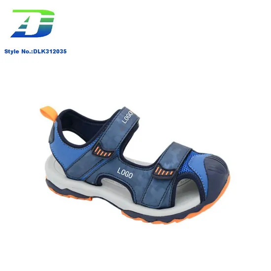 Summer Multi Color Children's Fashion Anti Collision Shoes PU and Mesh Upper Outdoor Sandal