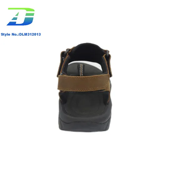 Fashionable and Minimalist Genuine Leather Casual Sandal for Men's Comfortable and Breathable Outdoor Shoes