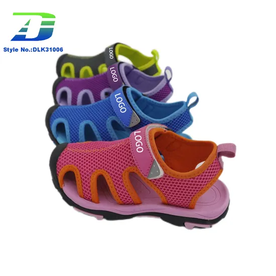Summer Mesh Upper Breathable Children's Sports Sandal Outdoor Anti Slip and Water Wading Shoes