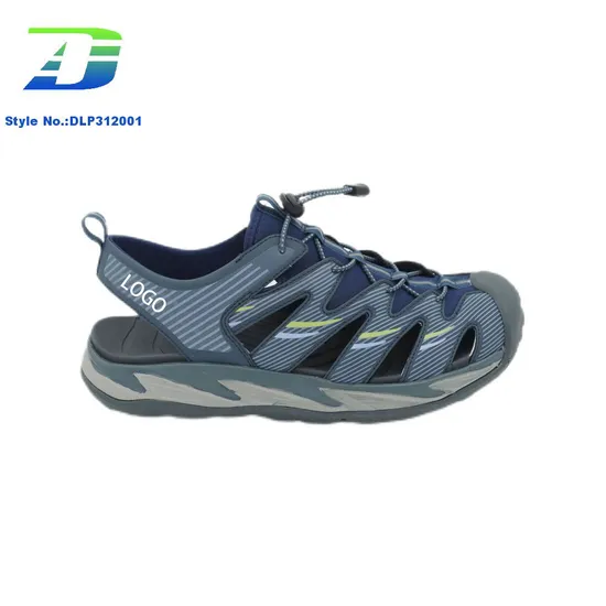 New Outdoor Sports Close Toed Beach Shoes Sky PU Upper Elastic Adjusting Buckle Men Women Sandal