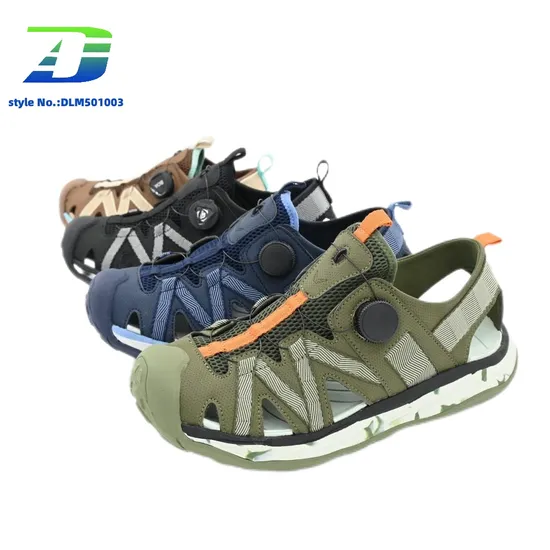 Fashion-Forward Men's Outdoor Sandal with Durable Toe Protection