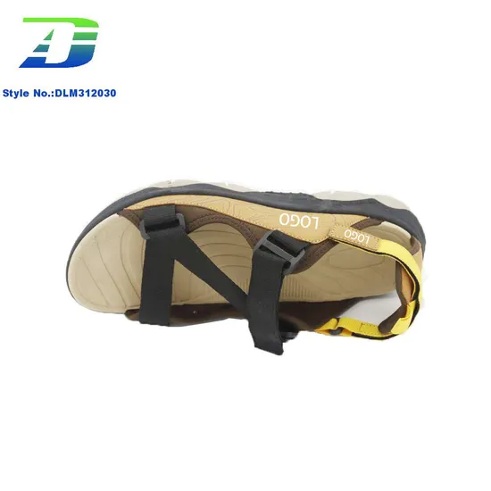 2024 Summer New Men's Minimalist Beach Shoes PU and Webbing Upper Comfortable Casual Sandal