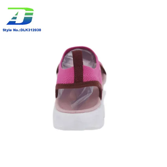 Summer New Boys and Girls Flyknit Upper Outdoor Sandal Comfortable and Versatile Beach Shoes