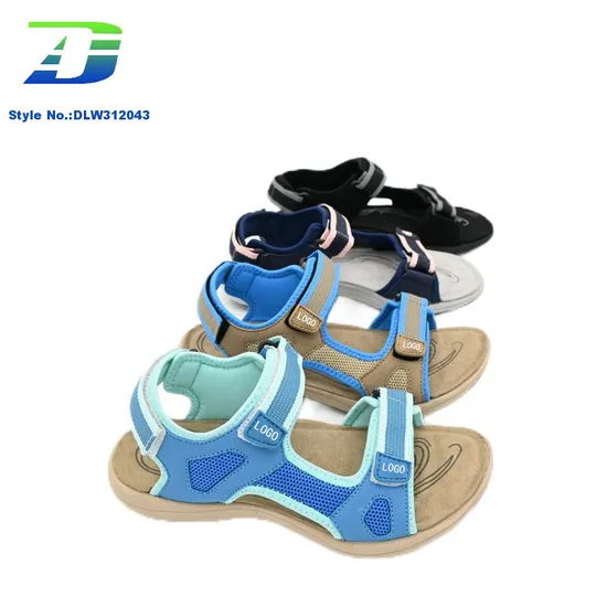 Summer Breathable Women's Outdoor Shoes Anti Slip and Wear Resistant Magic Button Sandal