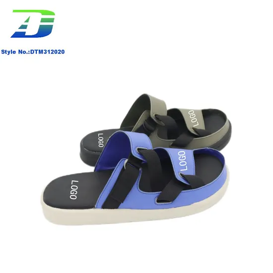 New Fashionable Men's Outdoor Leather Upper Not Tiring Feet Slipper Comfortable Beach Sandal