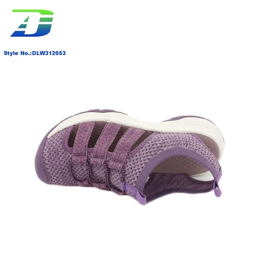 Summer New Flyknit Fabric Beach Shoes Comfortable and Breathable Women's Sandal