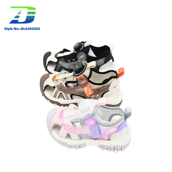 2024 Outdoor Boys and Girls′ Shoes Hollow Breathable Baotou Sports Sandal