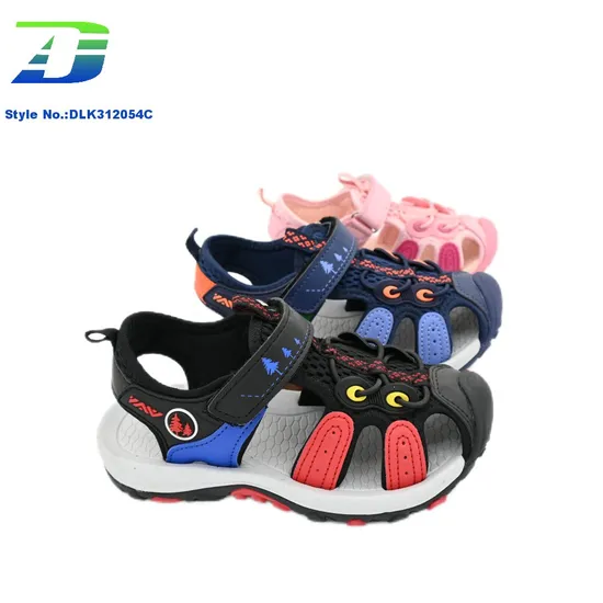 Boys and Girls Summer Outdoor Breathable Anti-Collision Sandals Finished Shoe Upper